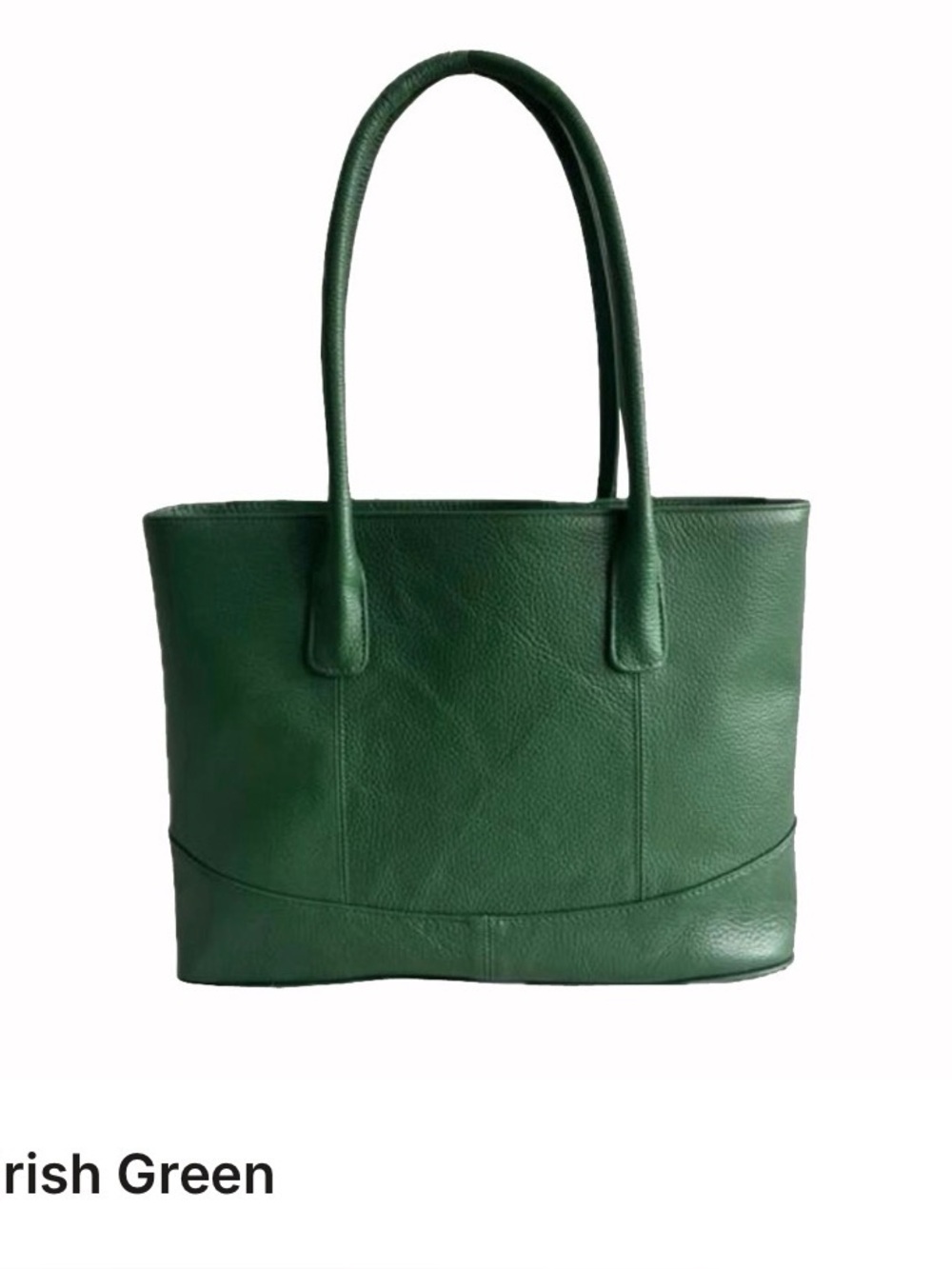 Amerileather Casual Leather Tote Bag - Irish Green (discontinued color)